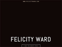 Tablet Screenshot of felicityward.com